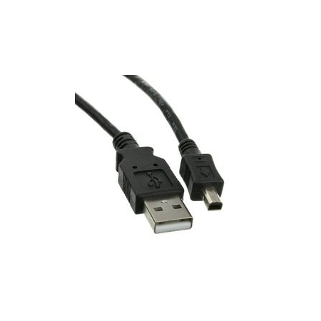 Swe-Tech 3C Mini 4 Pin USB 2.0 Cable, Black, Type A Male to 4 Pin Mini-B Male, 6 foot FWT10UM-02106BK-4